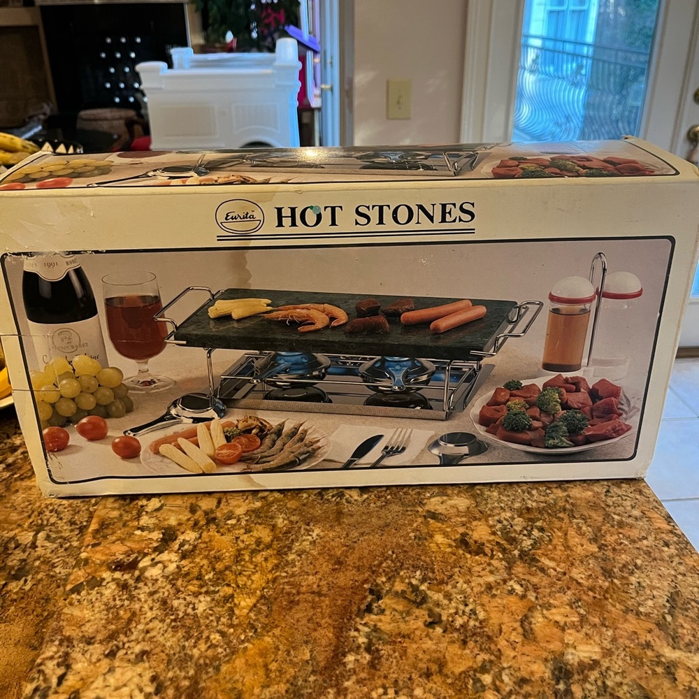 Black Hot Stones Cooking Set